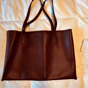 Vince Camuto Brown Vegan Leather Tote